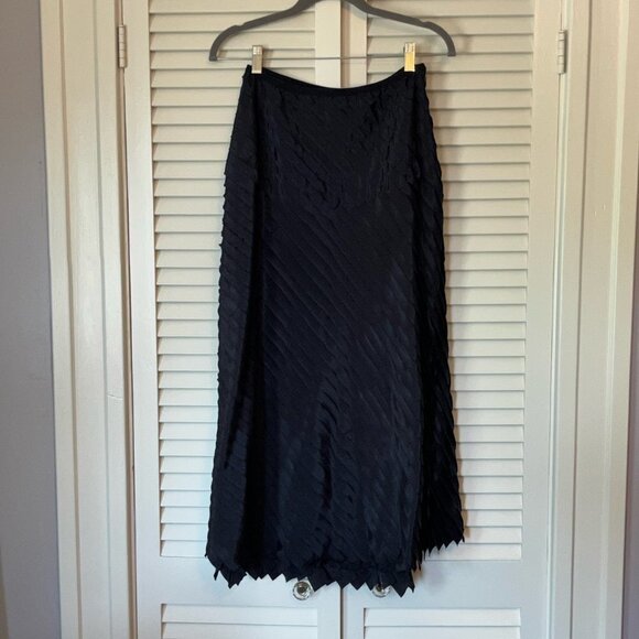 Nic + Zoe fiesta midi skirt black 0 - Picture 3 of 13